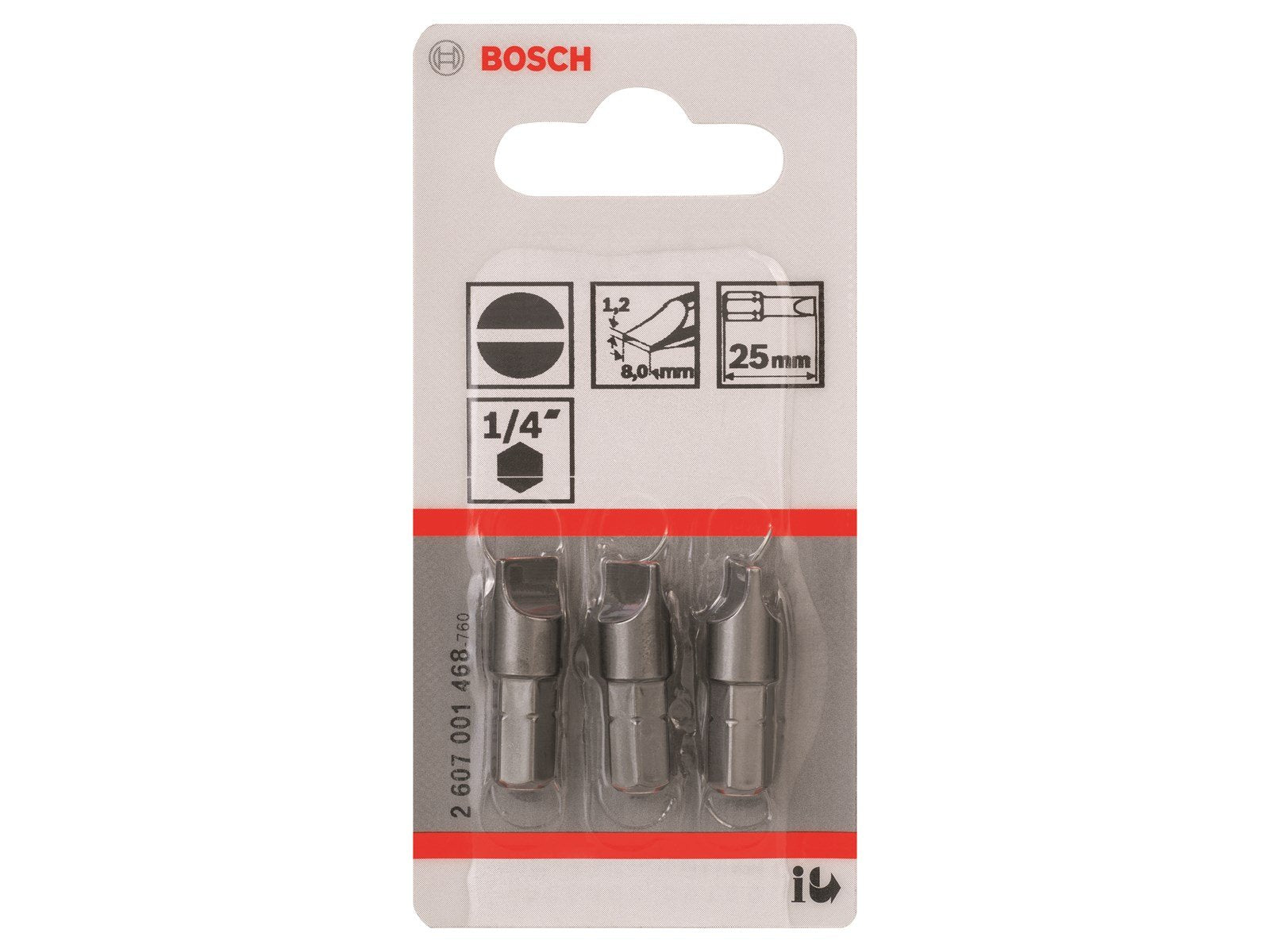 Bosch BIT LIGE 1.2X8.0MM 25MM 3 STK