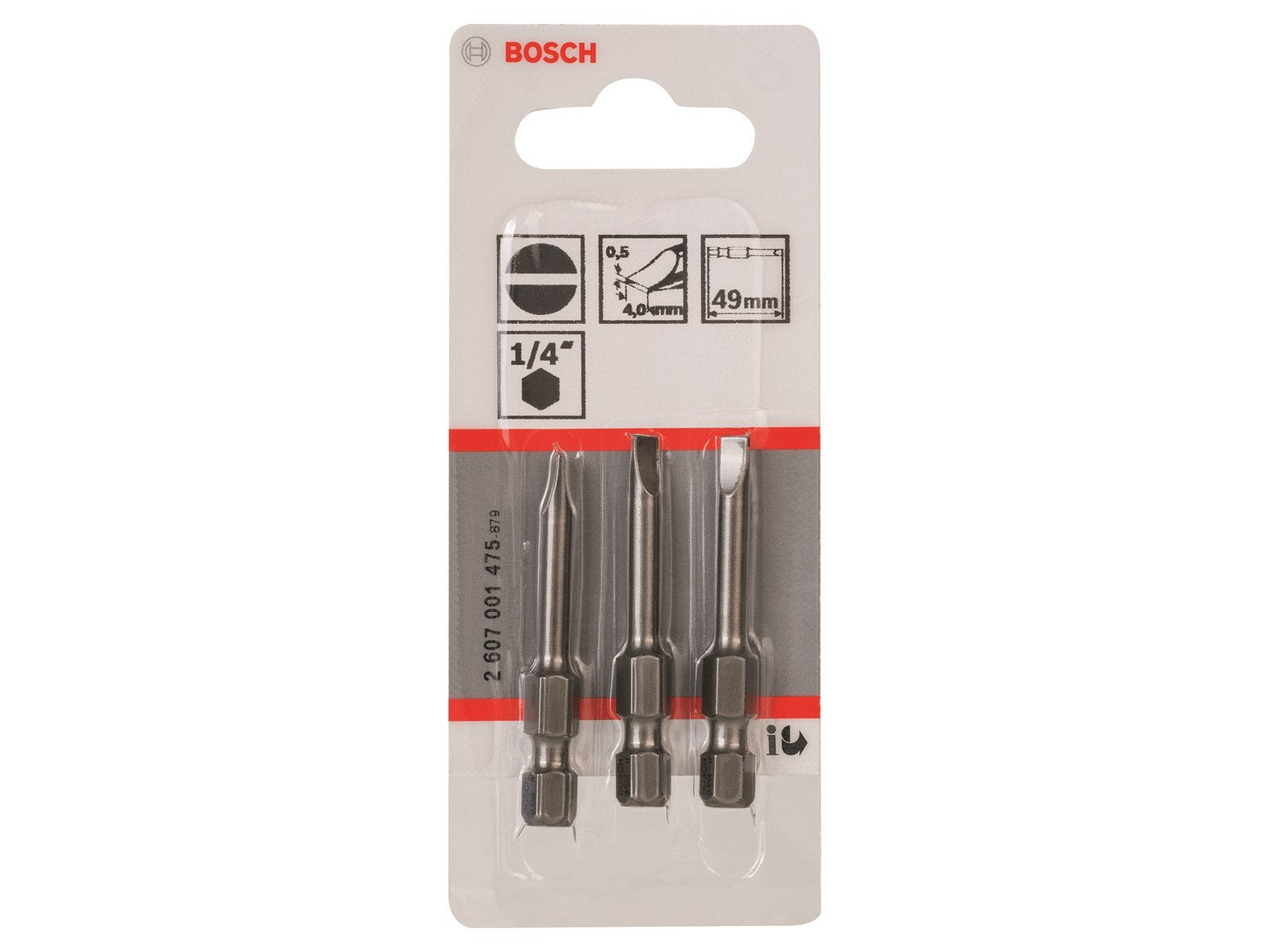 Bosch BITS LIGE 0.5X4.0MM 49MM 3 STK