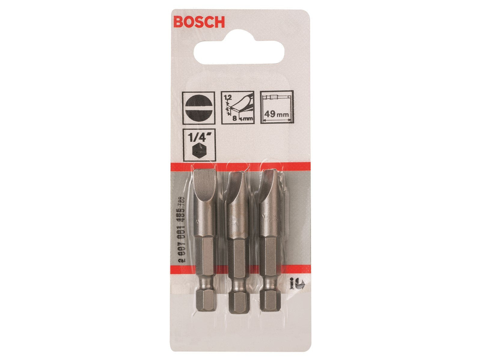 Bosch BITS LIGE 1.2X8.0MM 49MM 3 STK