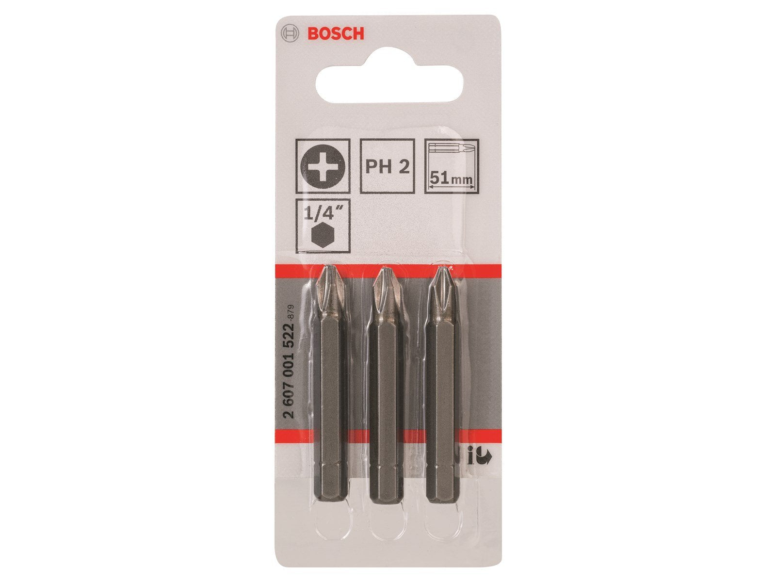 Bosch BITS PH2 L:51MM 3 STK