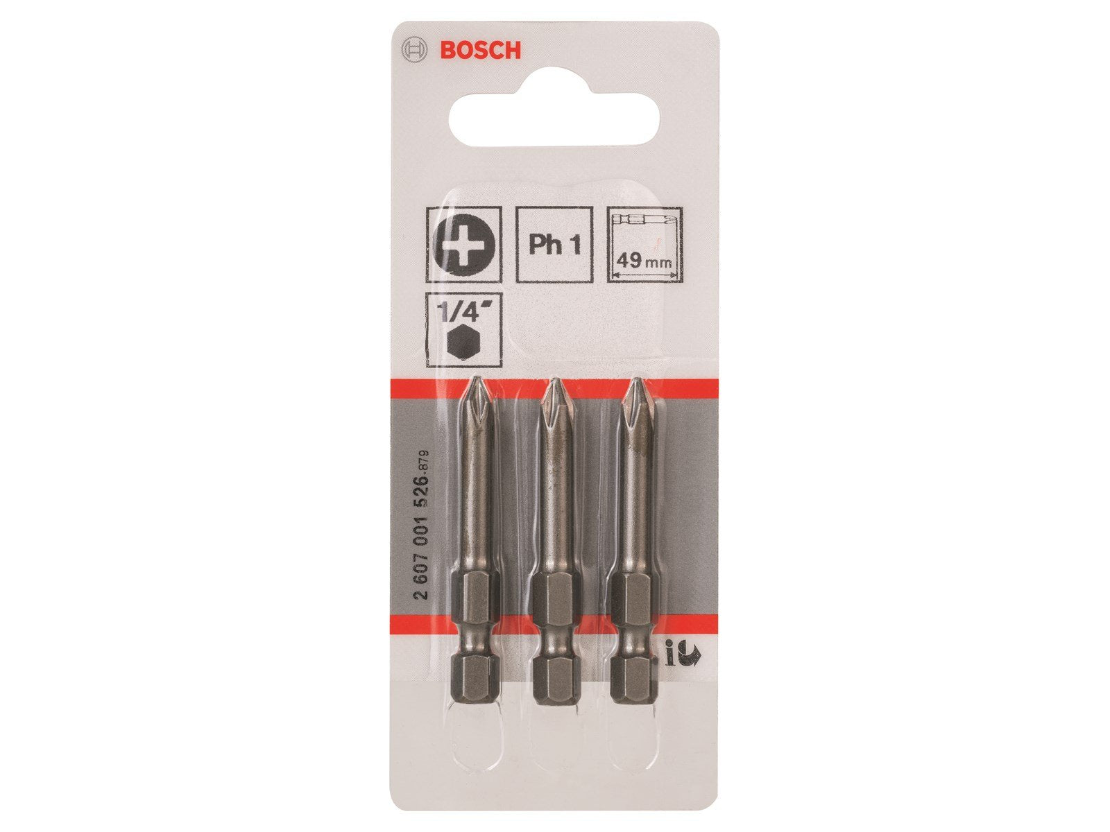 Bosch BITS PH1 49MM 3 STK
