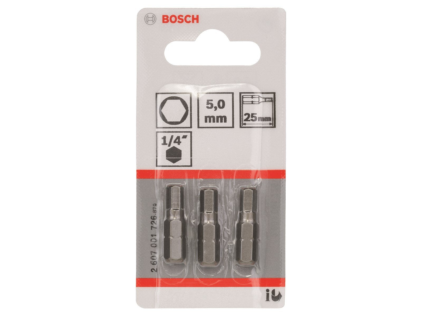 Bosch BITS HEX 5 L:25MM 3 STK