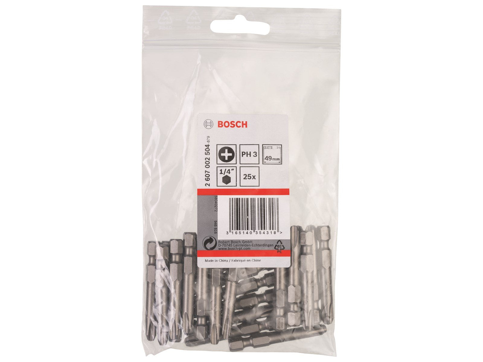 Bosch BITS XH PH3 49MM 25 STK