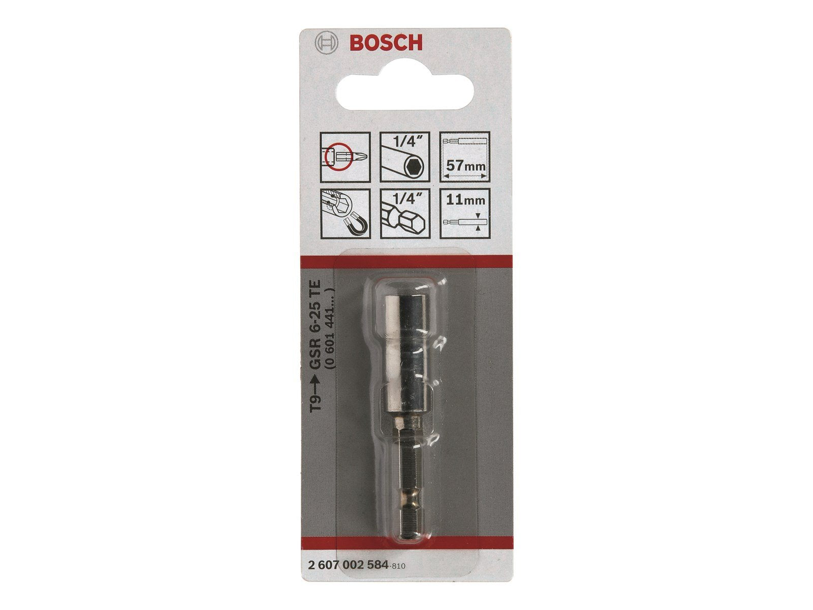 Bosch BITSHOLDER M/MAGNET 1/4 57MM GSR 6-25 TE