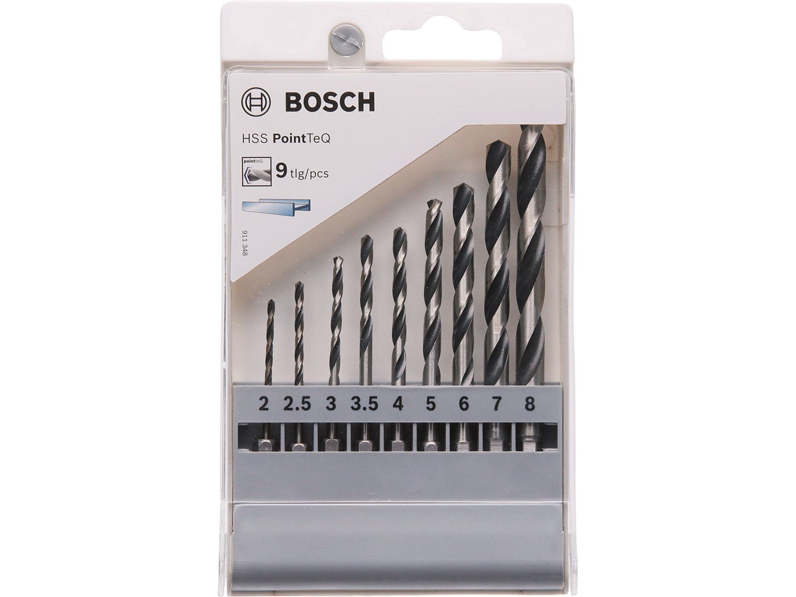 Bosch METALBORSÆT POINTTEQ HEX HSS 2-8MM 9DEL