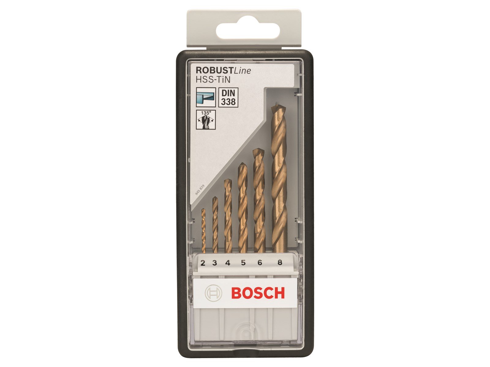 Bosch METALBOR HSS-TIN 135GR 2-8MM 6STK ROBUST