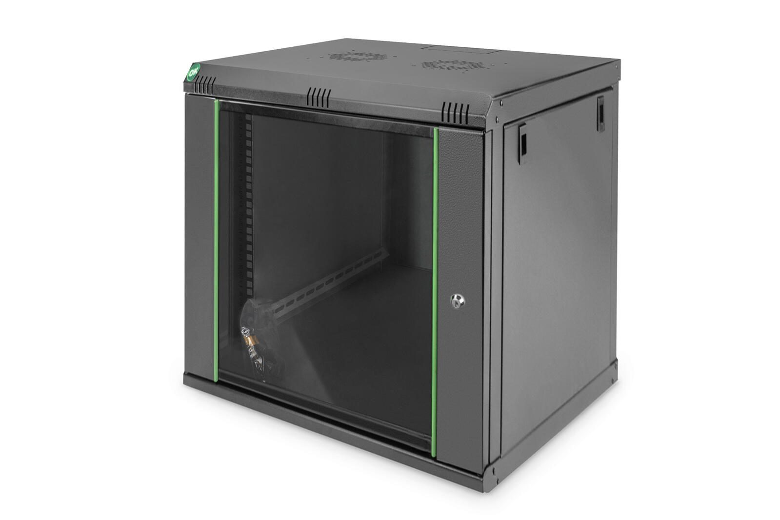Digitus 12HE 19'-Wandgehäuse Dynamic Basic Serie RAL 9005 schwarz
