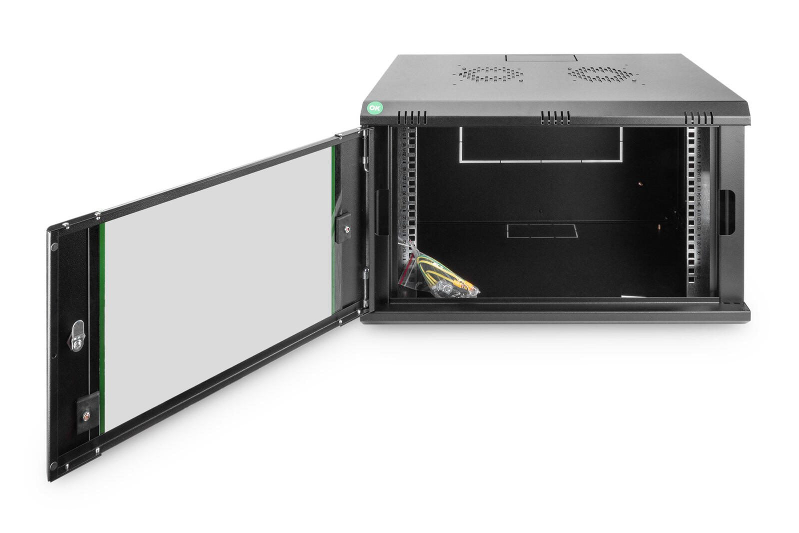 Digitus 7HE 19'-Wandgehäuse Dynamic Basic Serie RAL 9005 schwarz