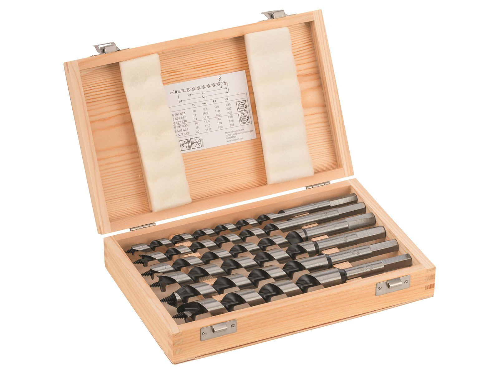 Bosch TRÆSNEGLEBOR 6 STK L235MM Ø10-20MM