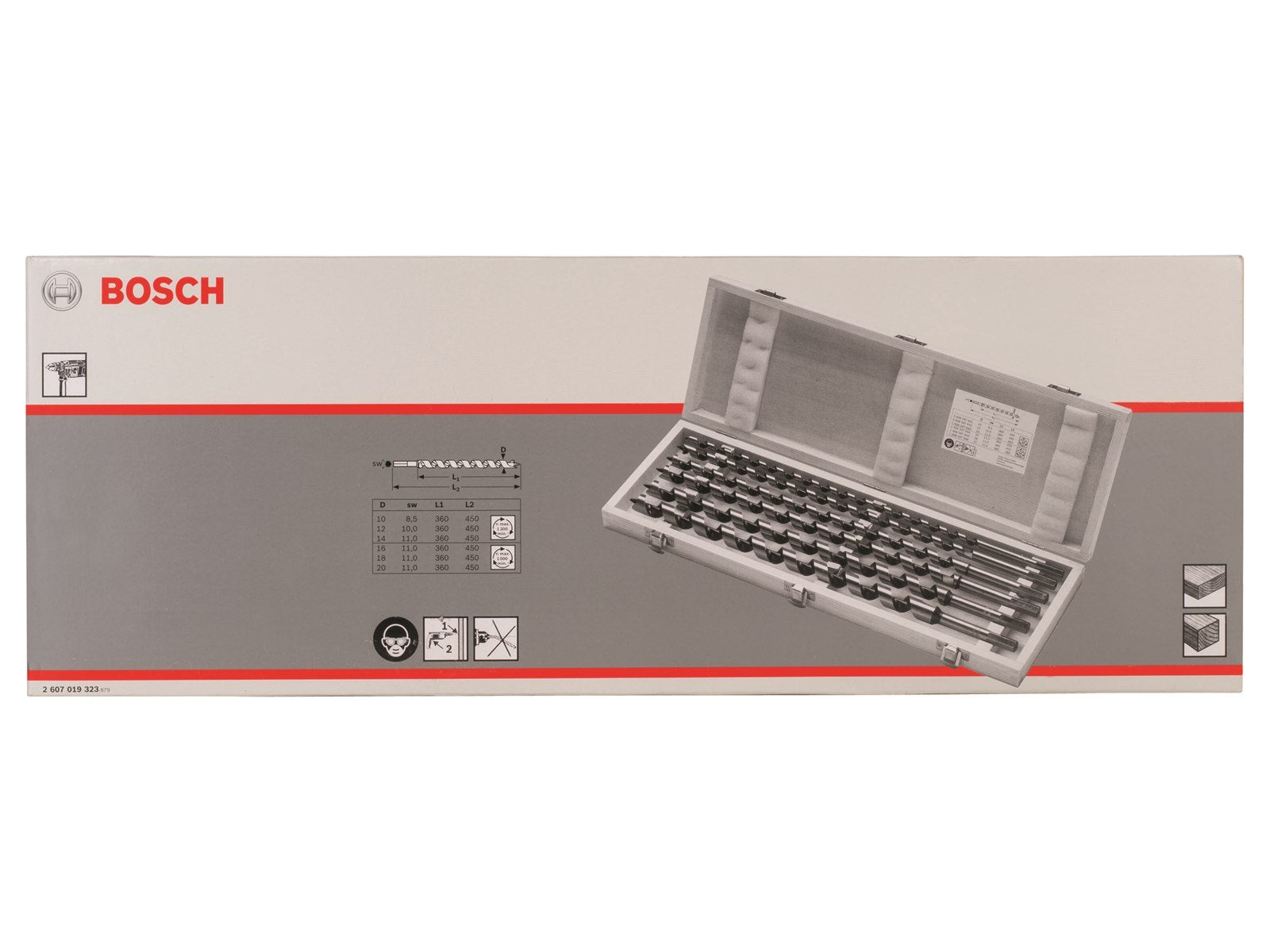 Bosch TRÆSNEGLEBOR 6 STK L235MM Ø10-20MM