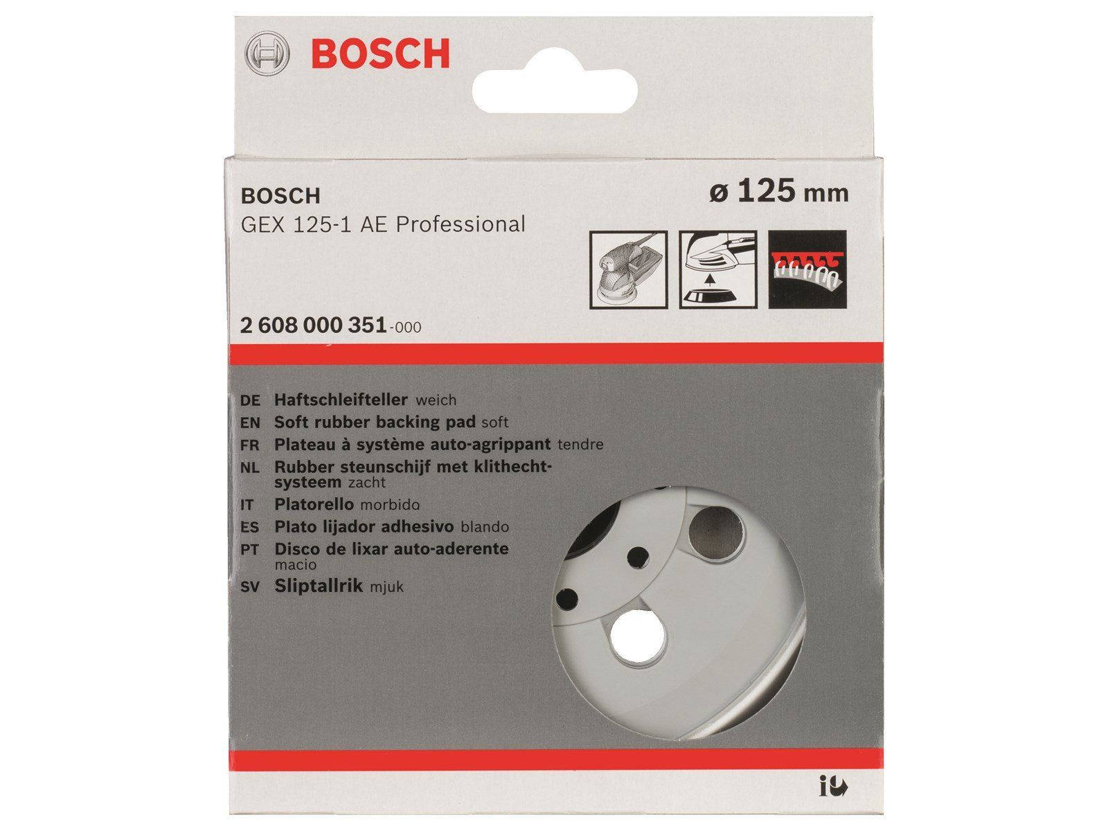 Bosch SLIBEPLADE EKSTRA BLØD TIL GEX 125-1 AE