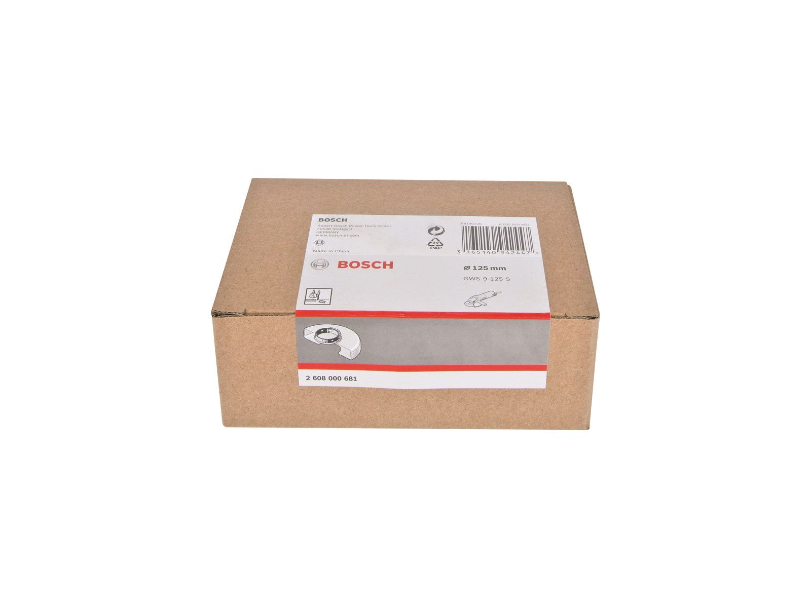 Bosch BESKYTTELSESSKÆRM M/DÆKPL 125MM GWS 9