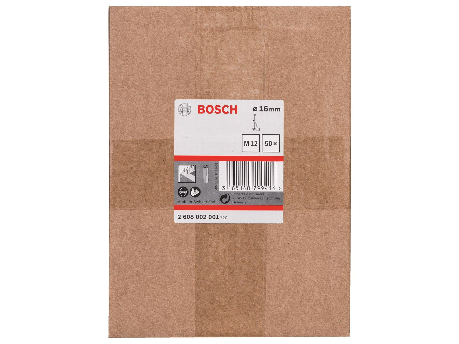 Bosch BETONPLUG 16MM 50 STK TIL GCR 350/180
