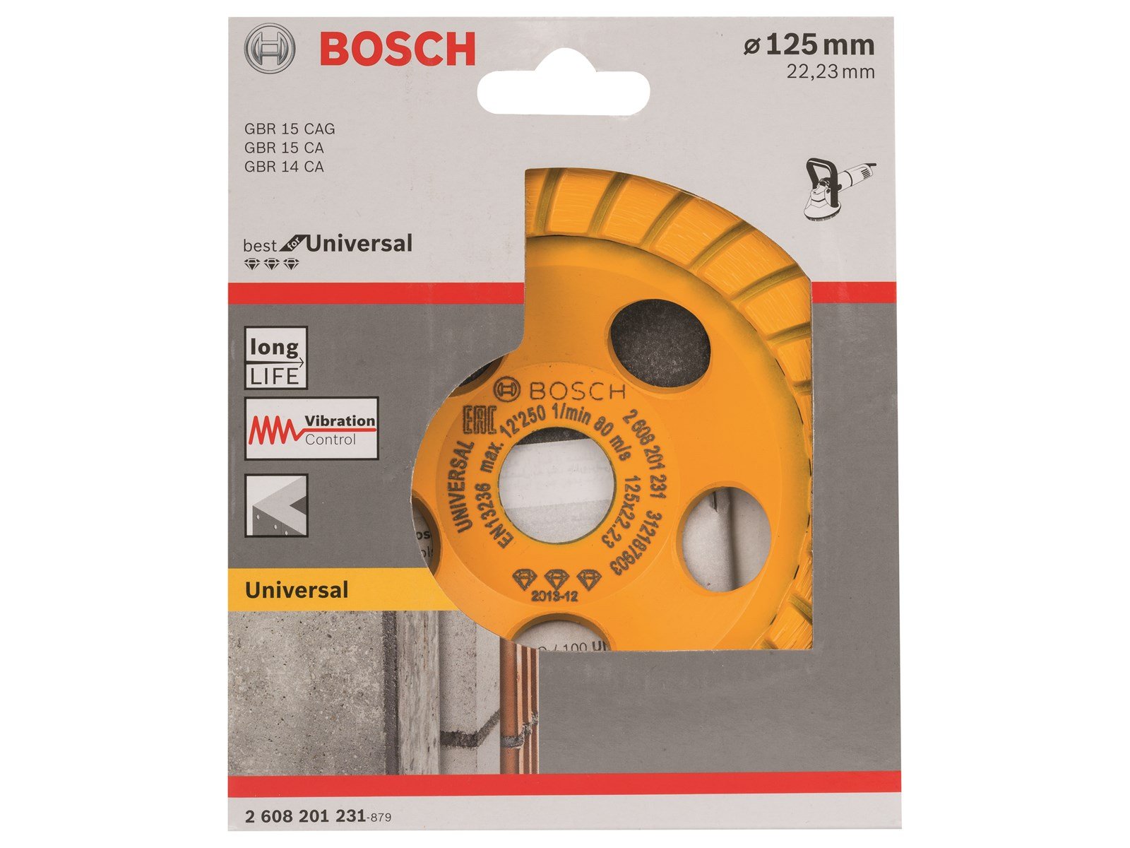 Bosch DIAMANTKOPSKIVE BEST TURBO 125MM