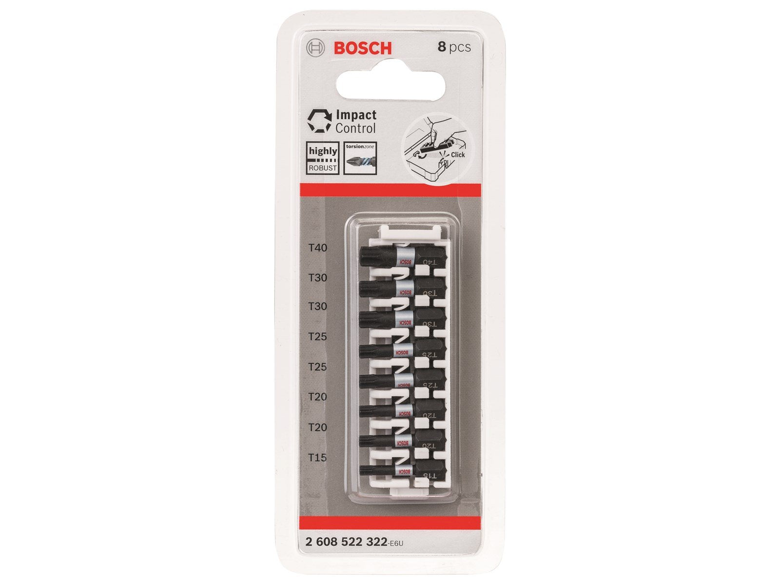 Bosch BITSSÆT IMPACT TX15-40 25MM 8STK