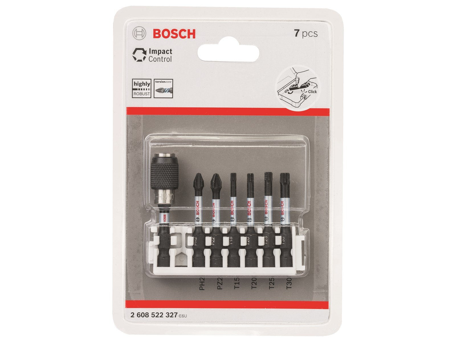 Bosch BITSSÆT IMPACT PH/PZ/TX 50MM QUHOLD 8ST