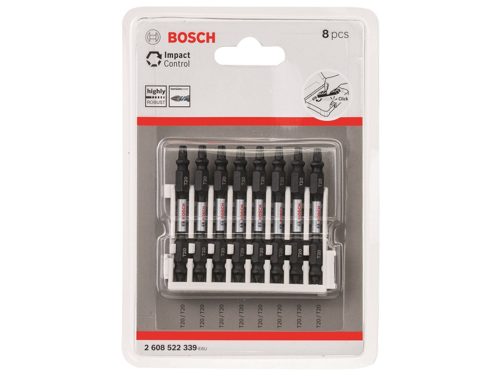 Bosch BITS IMPACT TX20 65MM 8STK