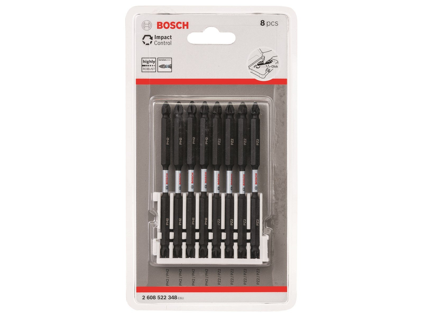 Bosch BITSSÆT IMPACT 4XPH2-4XPZ2 110MM 8STK