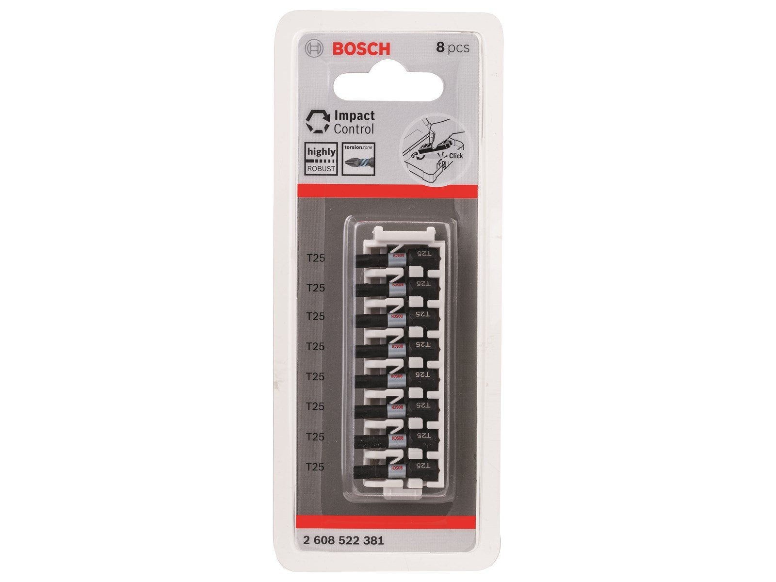 Bosch BITS IMPACT T25 25MM 8STK