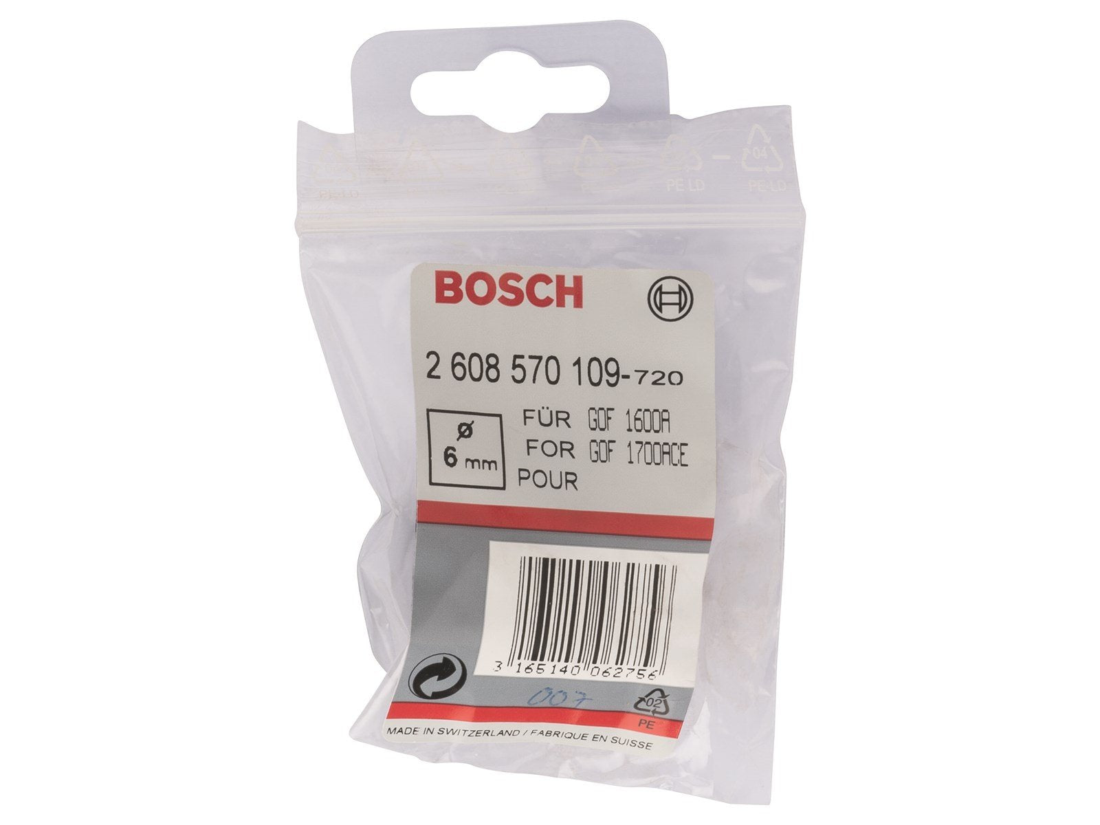 Bosch SPÆNDETANG 6MM GOF 1600A/1700ACE