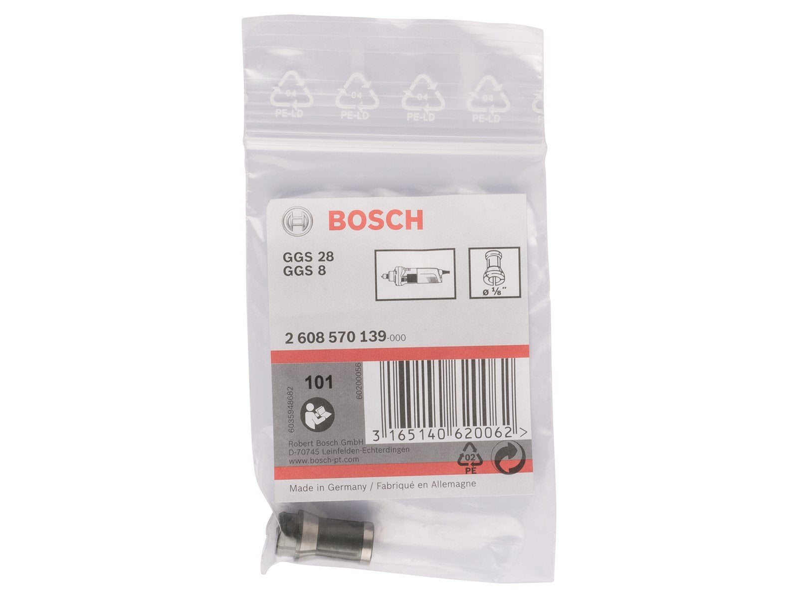 Bosch SPÆNDETANG 1/8 TIL GGS LIGESLIBER