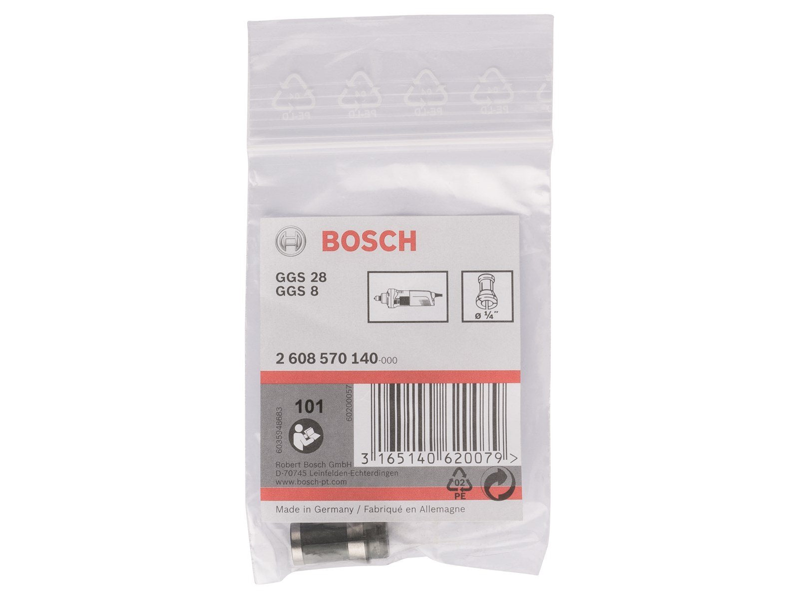 Bosch SPÆNDETANG 1/4 TIL GGS LIGESLIBER