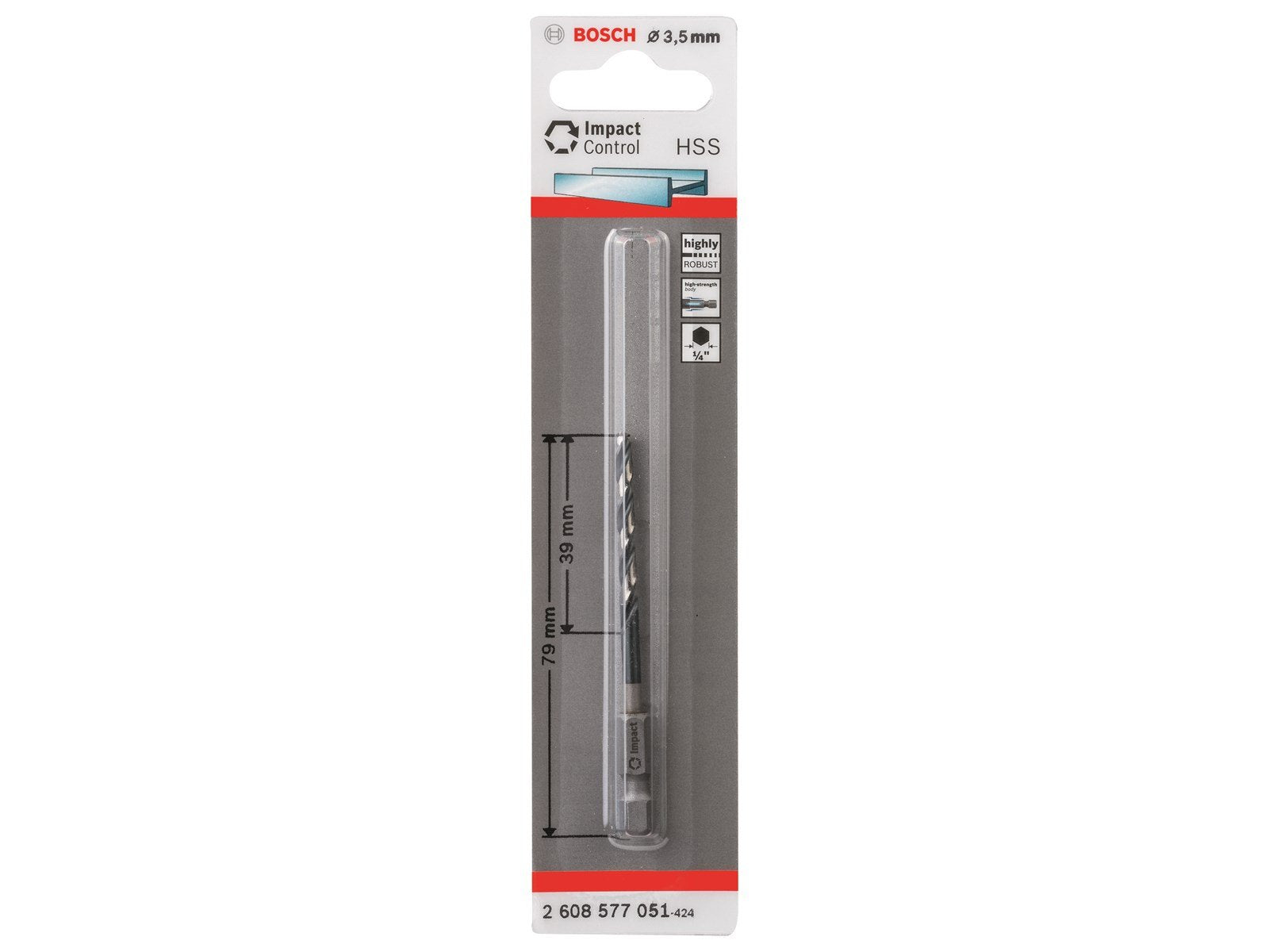 Bosch METALBOR HSS IMPACT 3.5MM