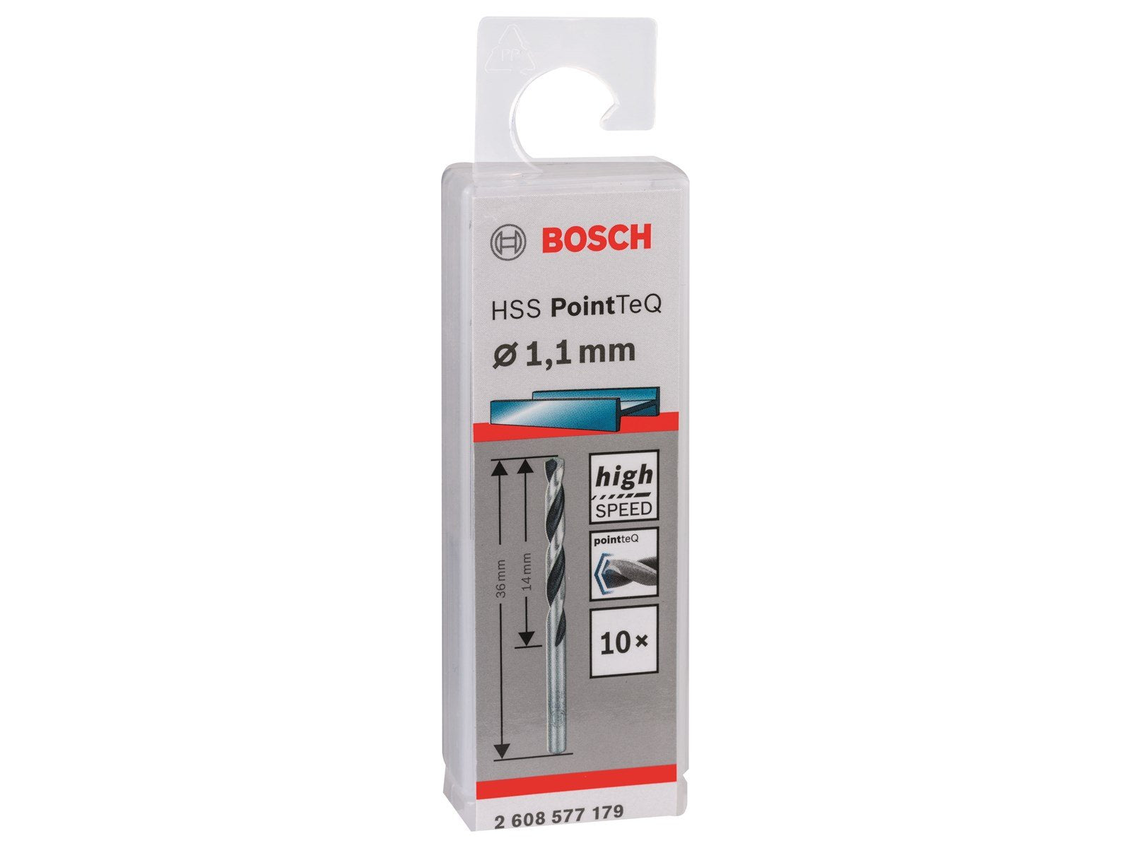 Bosch METALBOR POINTTEC HSS-R 1.1MM 10STK