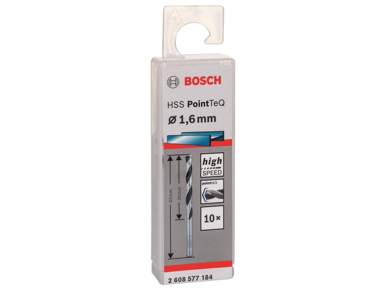Bosch METALBOR POINTTEC HSS-R 1.6MM 10STK