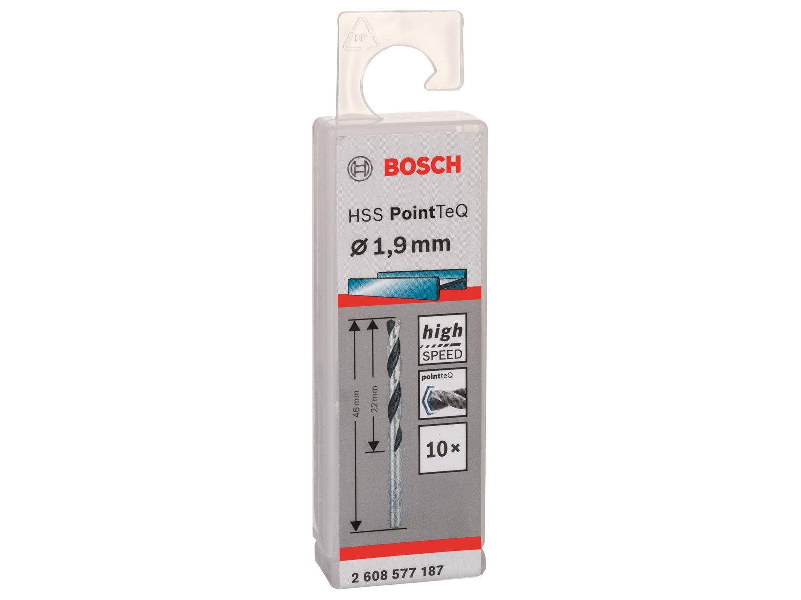 Bosch METALBOR POINTTEC HSS-R 1.9MM 10STK