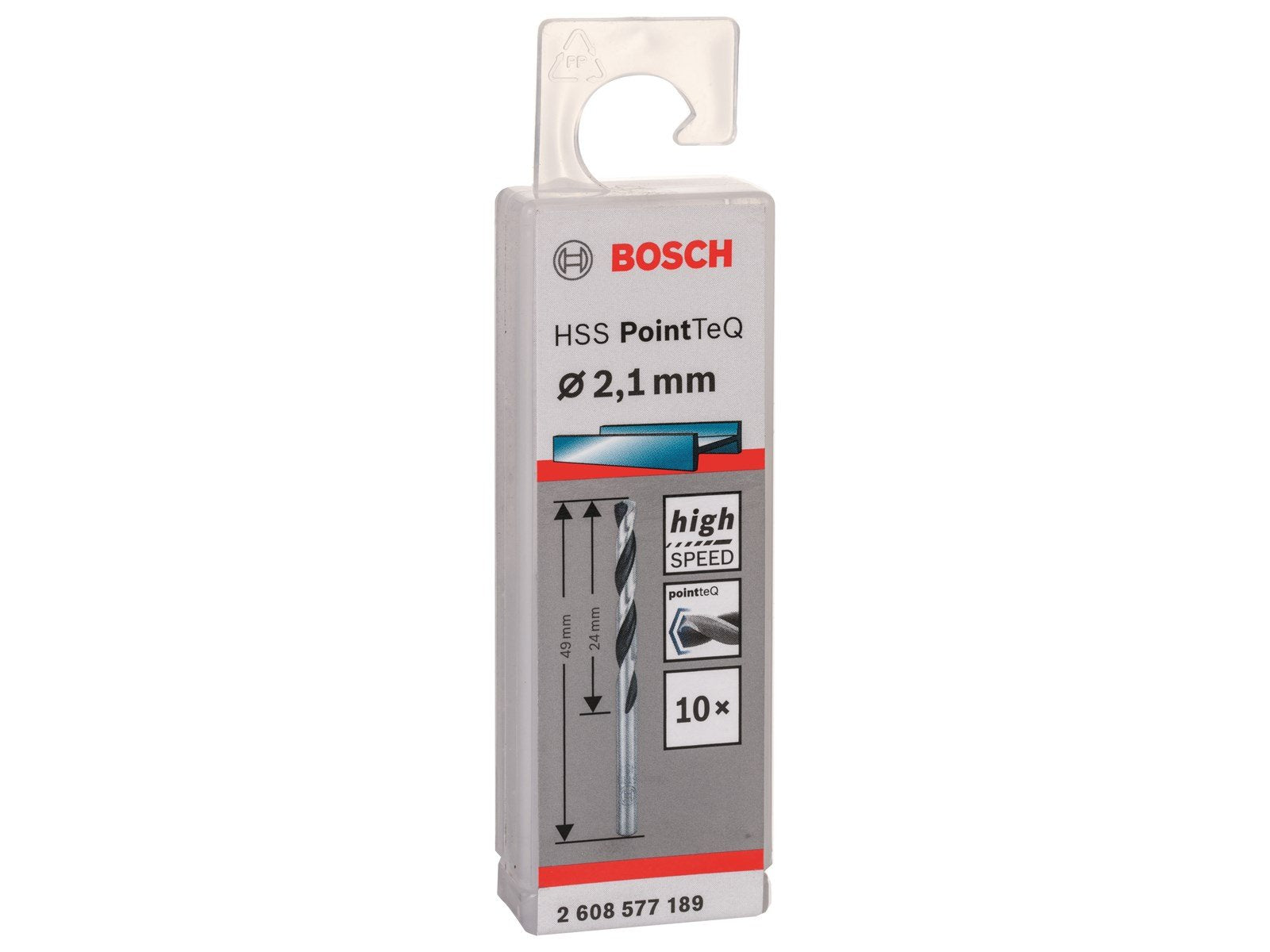 Bosch METALBOR POINTTEC HSS-R 2.1MM 10STK