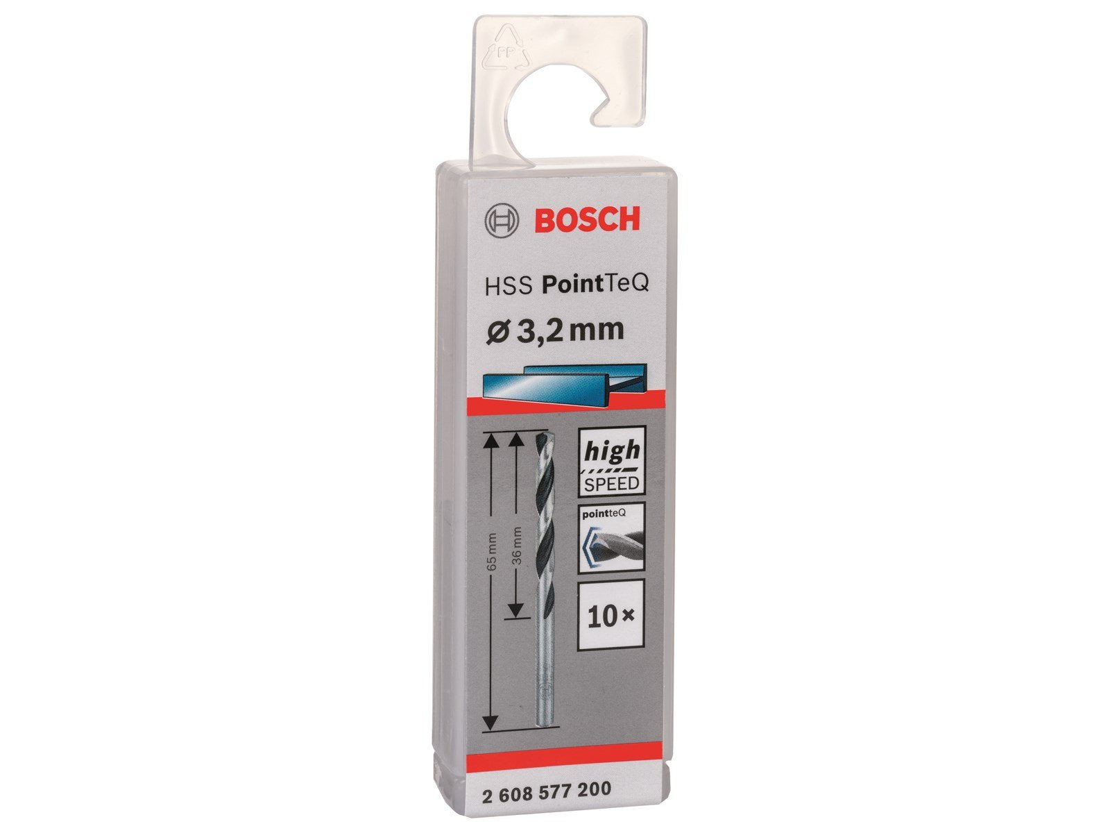 Bosch METALBOR POINTTEC HSS-R 3.2MM 10STK