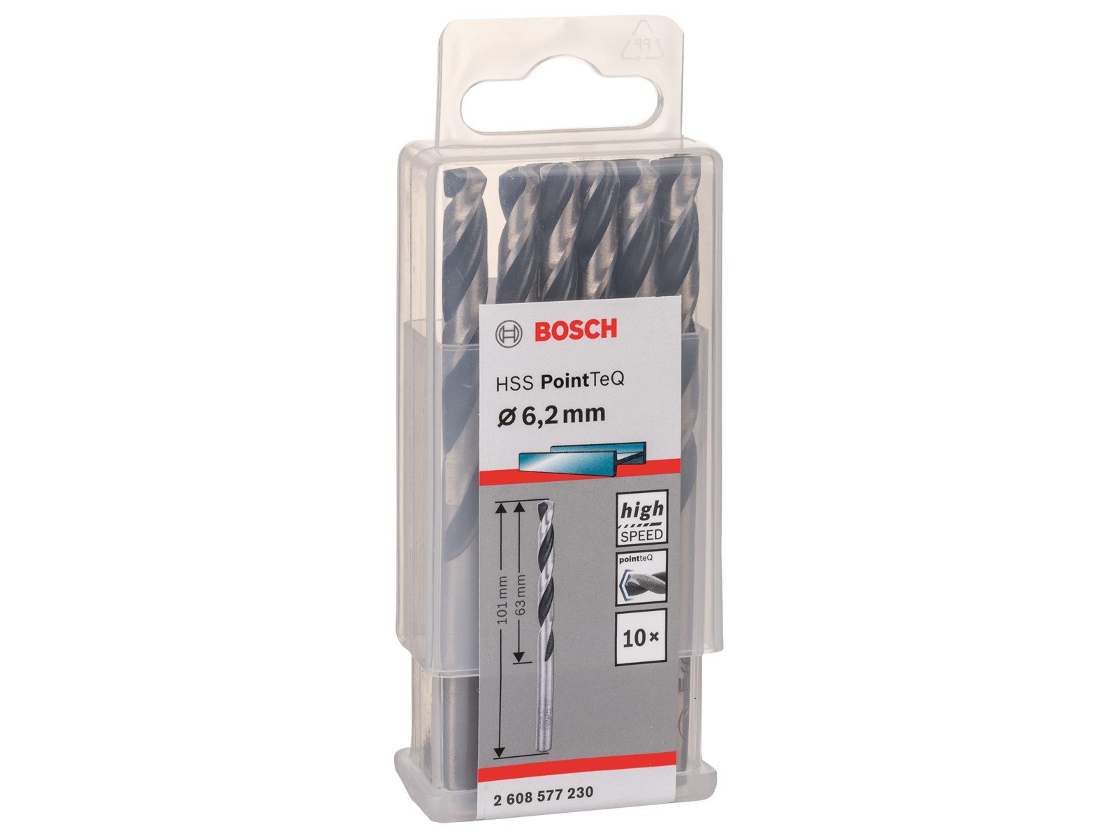 Bosch METALBOR POINTTEC HSS-R 6.2MM 10STK