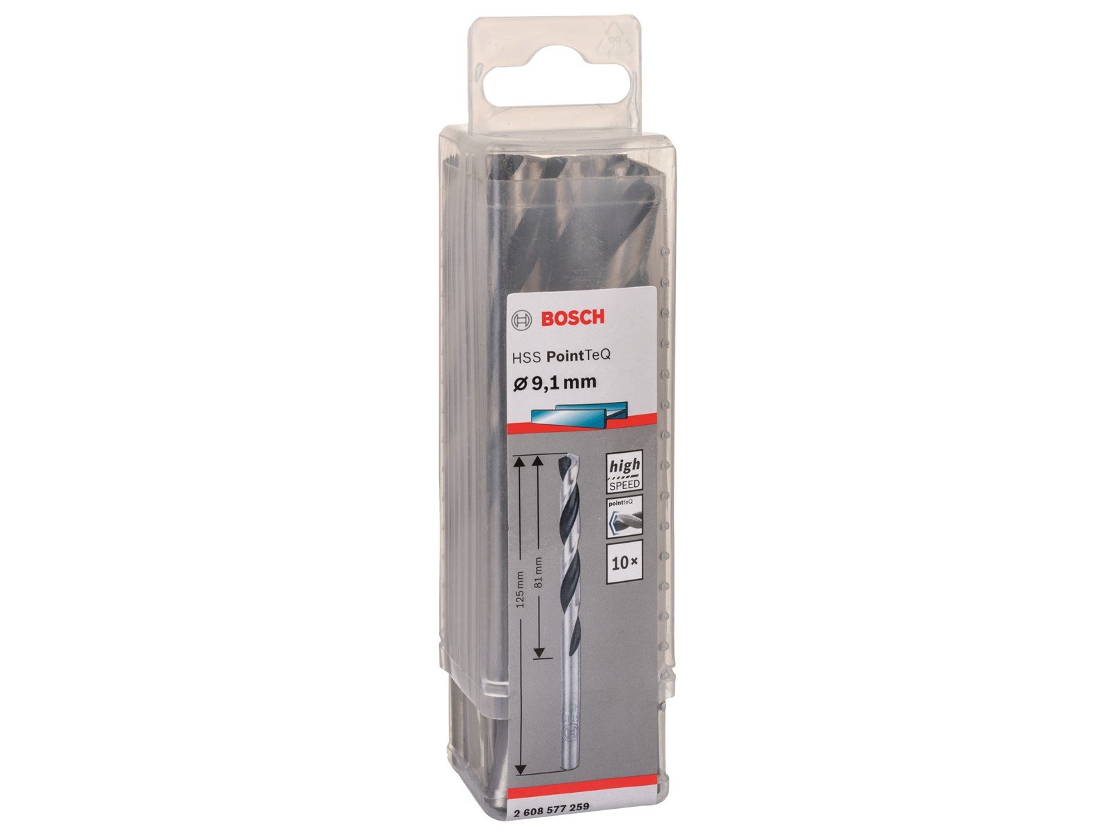 Bosch METALBOR POINTTEC HSS-R 9.1MM 10STK