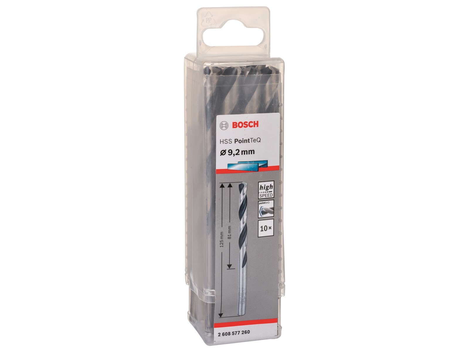 Bosch METALBOR POINTTEC HSS-R 9.2MM 10STK