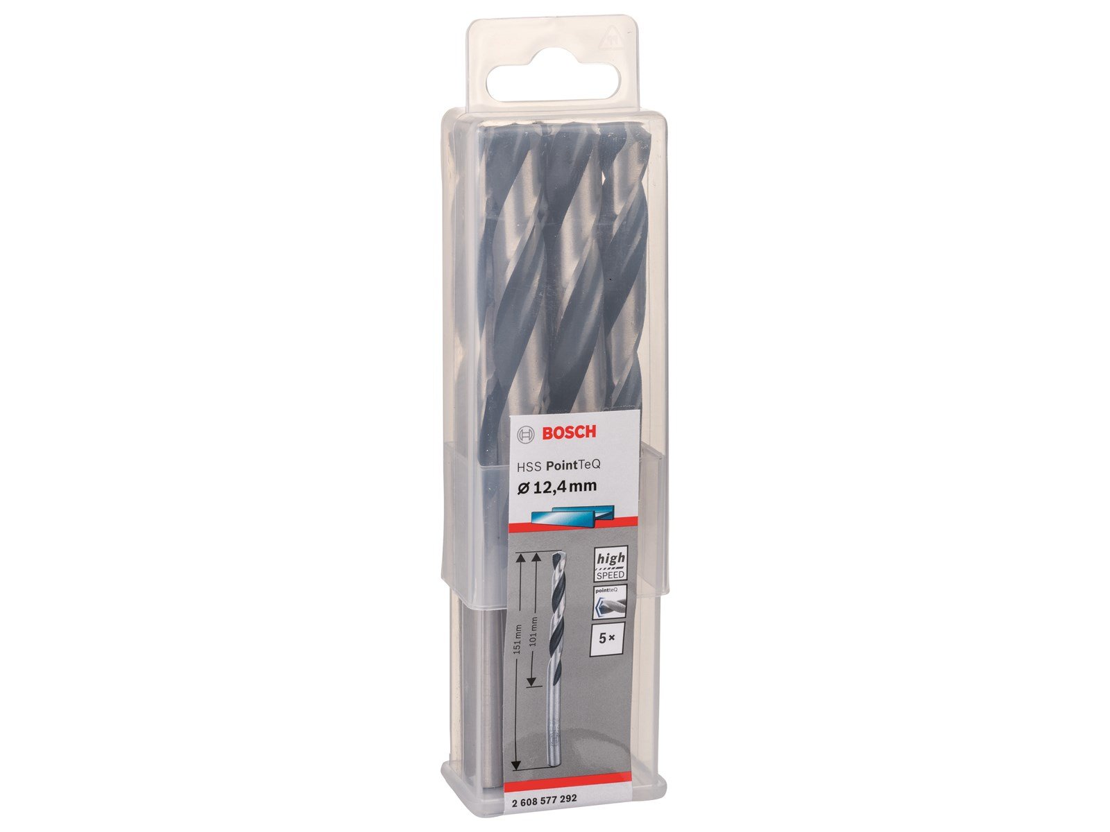 Bosch METALBOR POINTTEC HSS-R 12.4MM 5STK