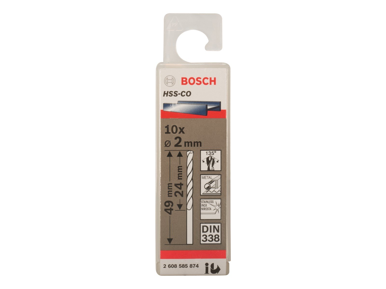 Bosch METALBOR HSS-CO S 2X49MM 10STK