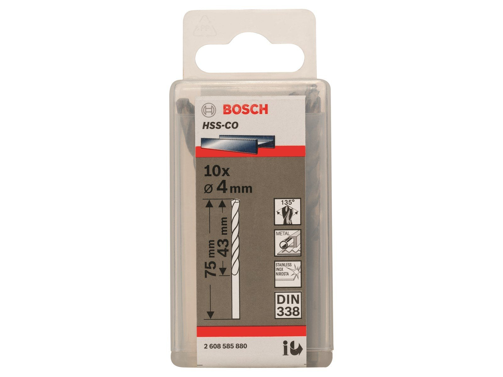 Bosch METALBOR HSS-CO S S 4X75MM 10STK