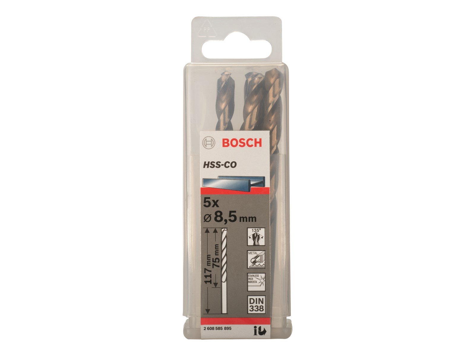 Bosch METALBOR HSS-CO S 8.5X117MM 5STK