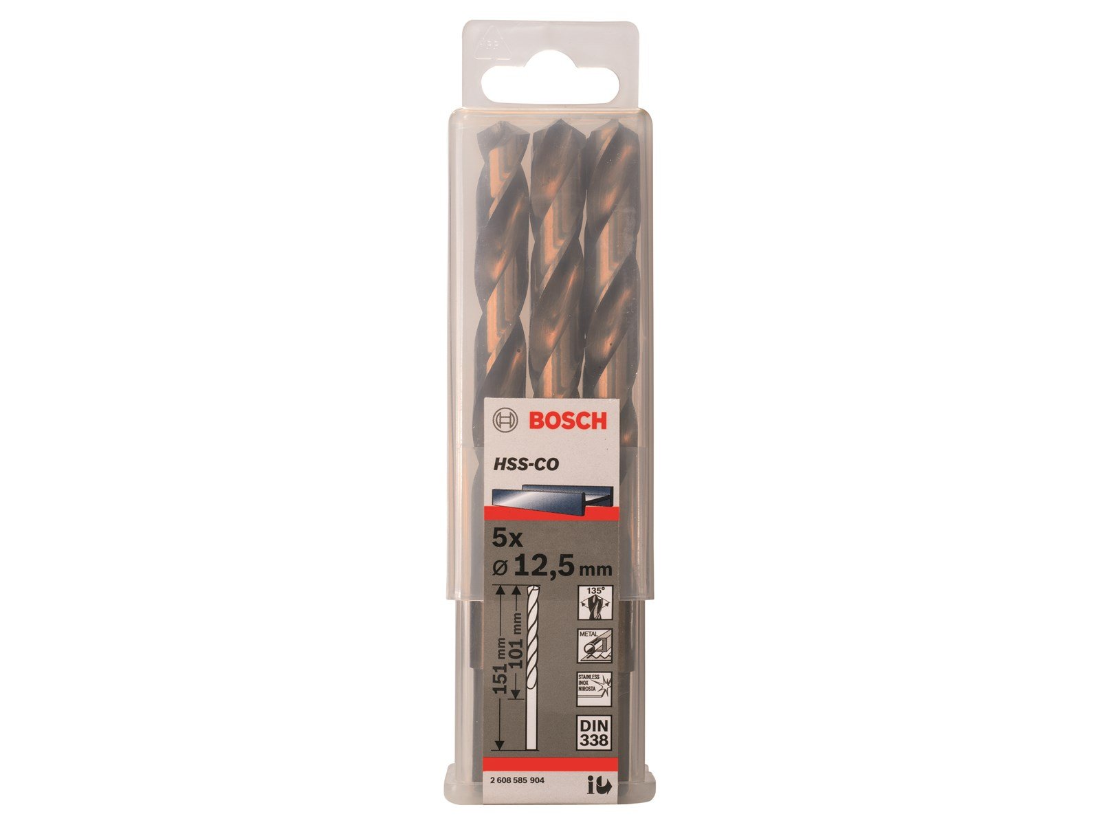 Bosch METALBOR HSS-CO S 12.5X151MM 5STK