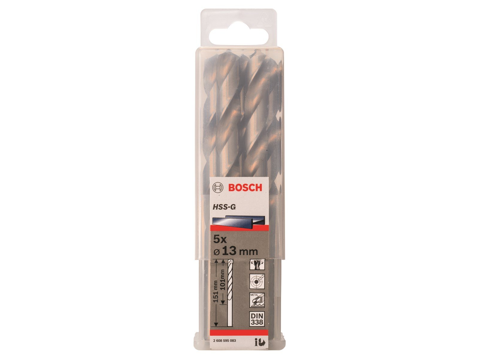 Bosch METALBOR HSS-G S 13.0X151MM 5STK