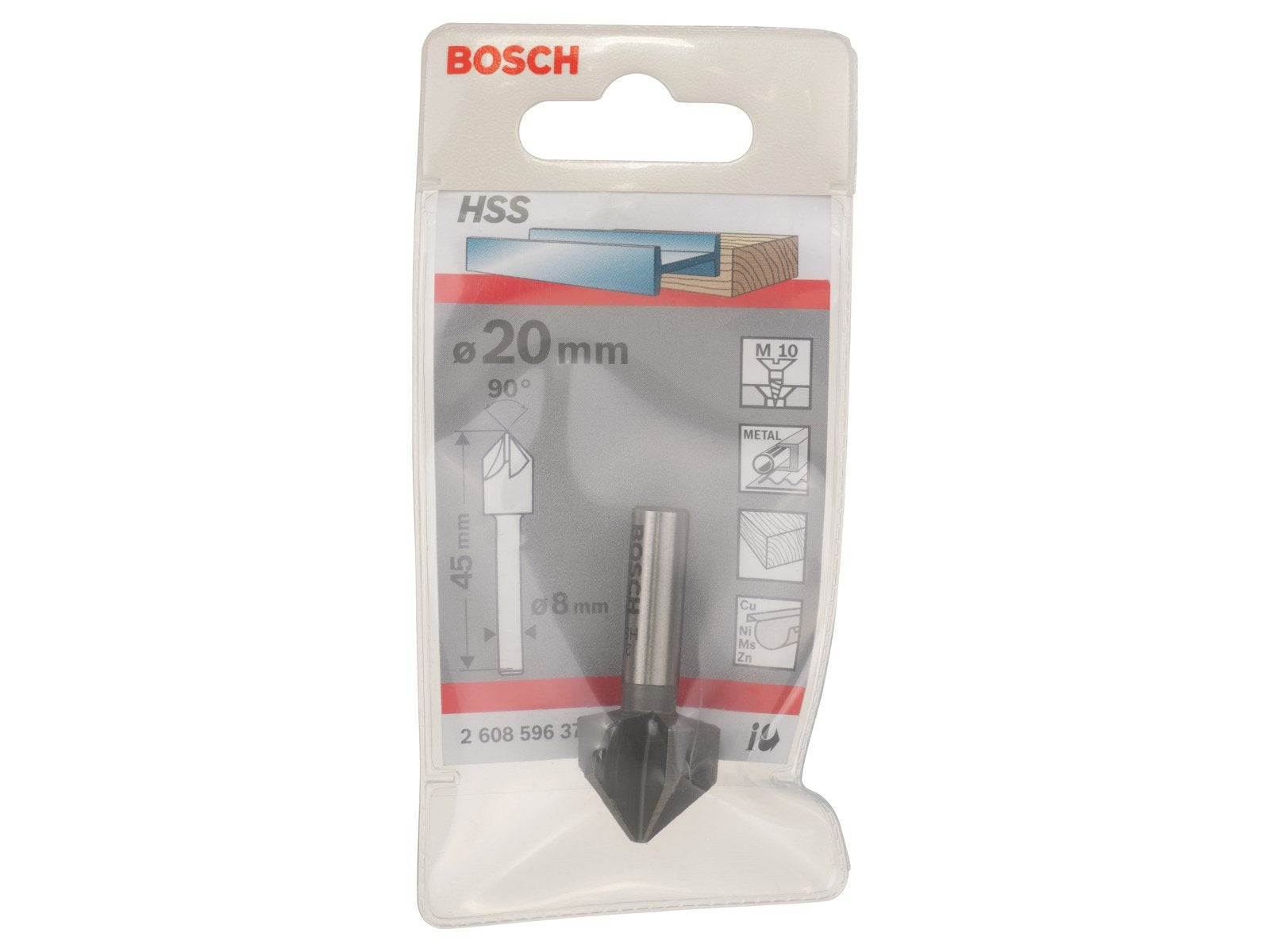 Bosch FORSÆNKER STÅL HSS M10 5SKJ 20X60MM