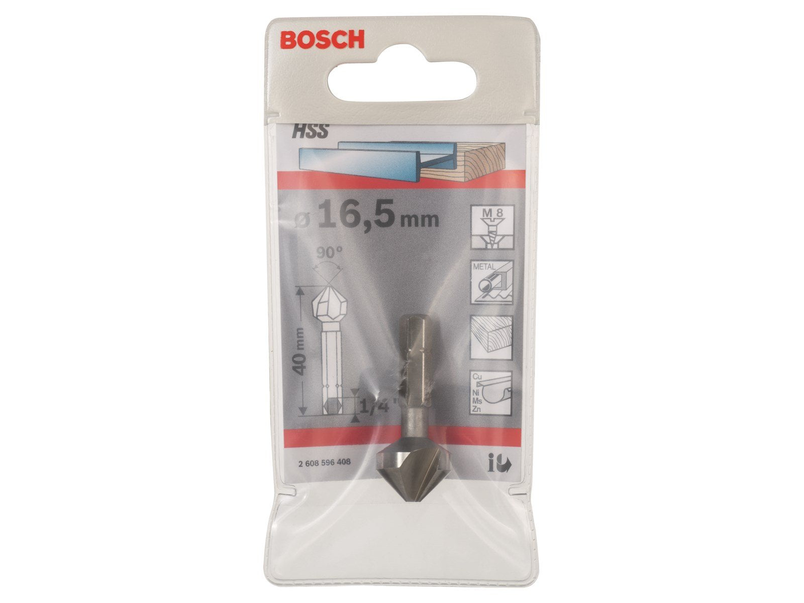 Bosch FORSÆNKER 1/4/16MM/HSS