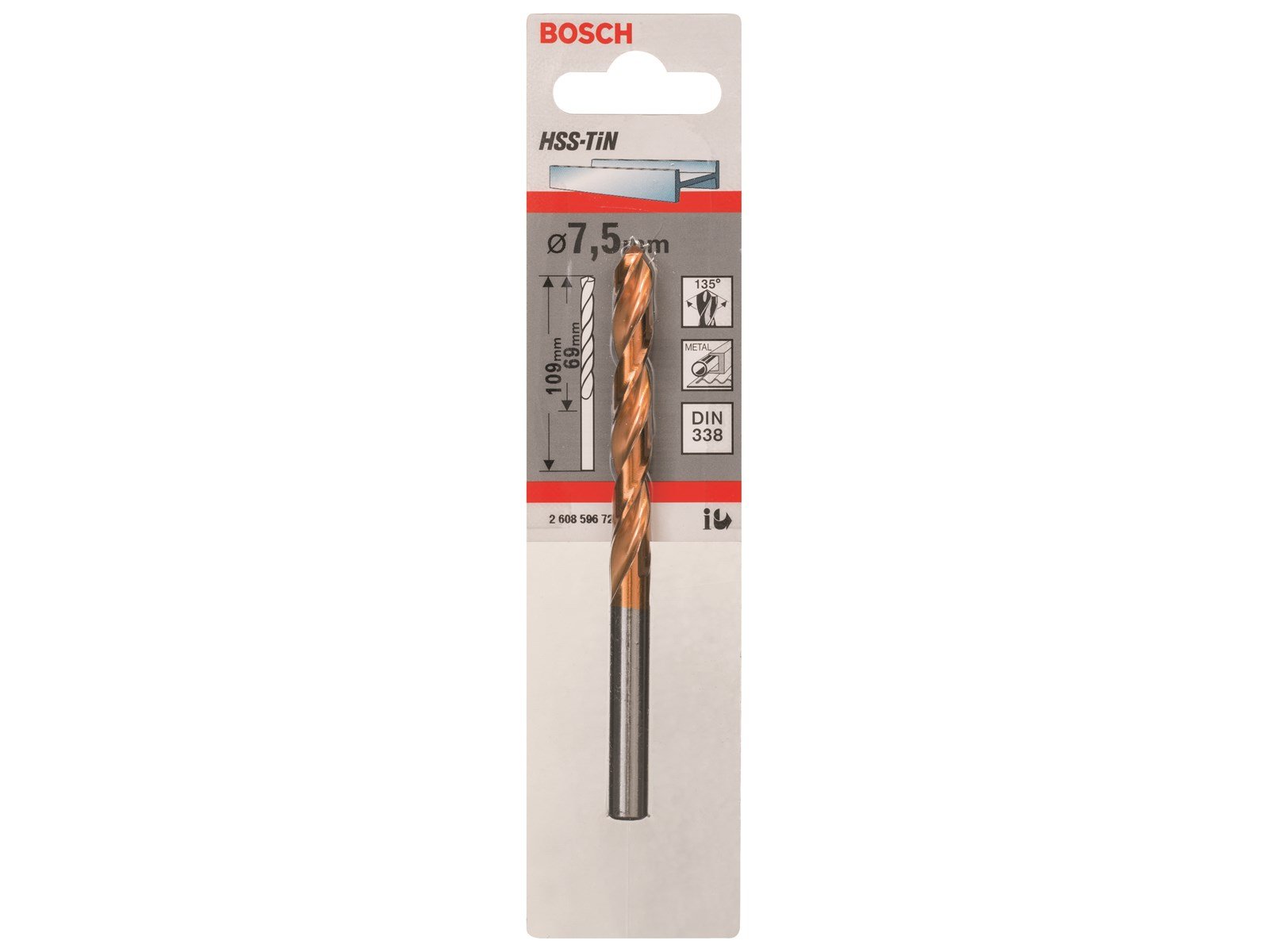 Bosch METALBOR HSS-TIN 7.5MM