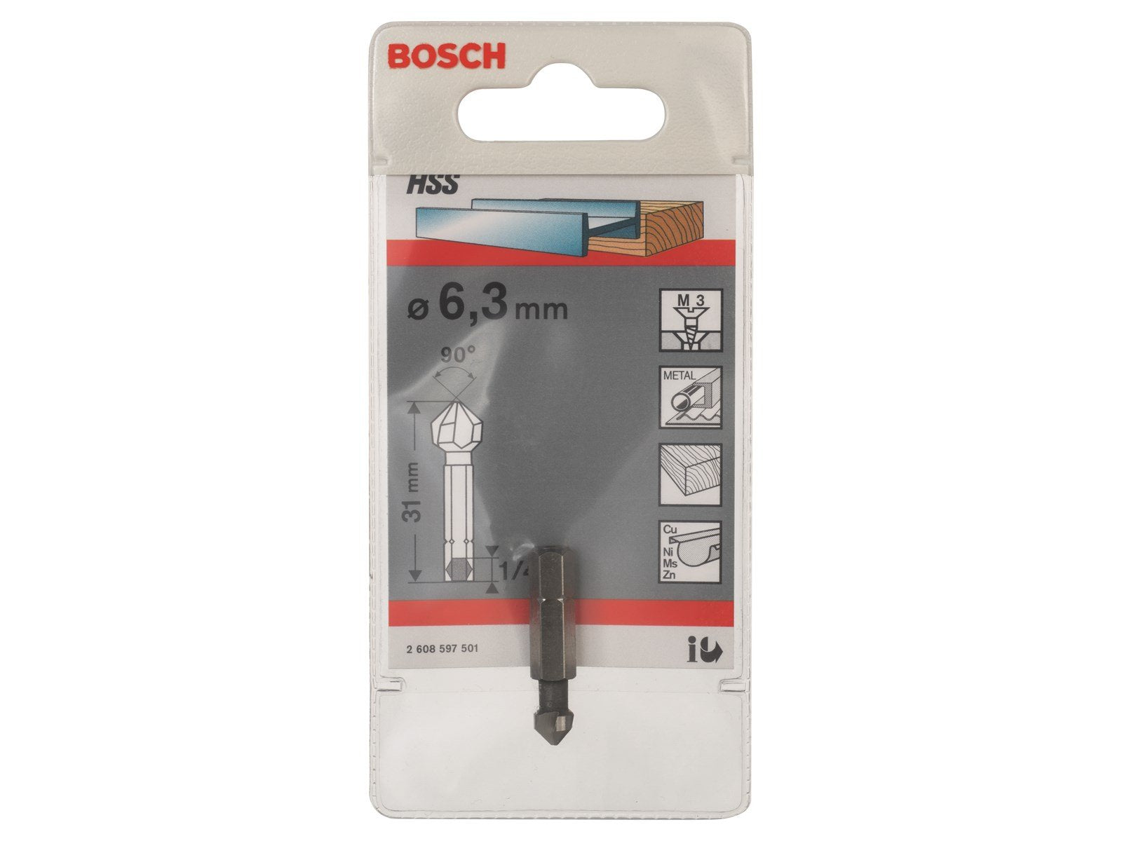 Bosch KONUSFORSÆNKER 6.3MM