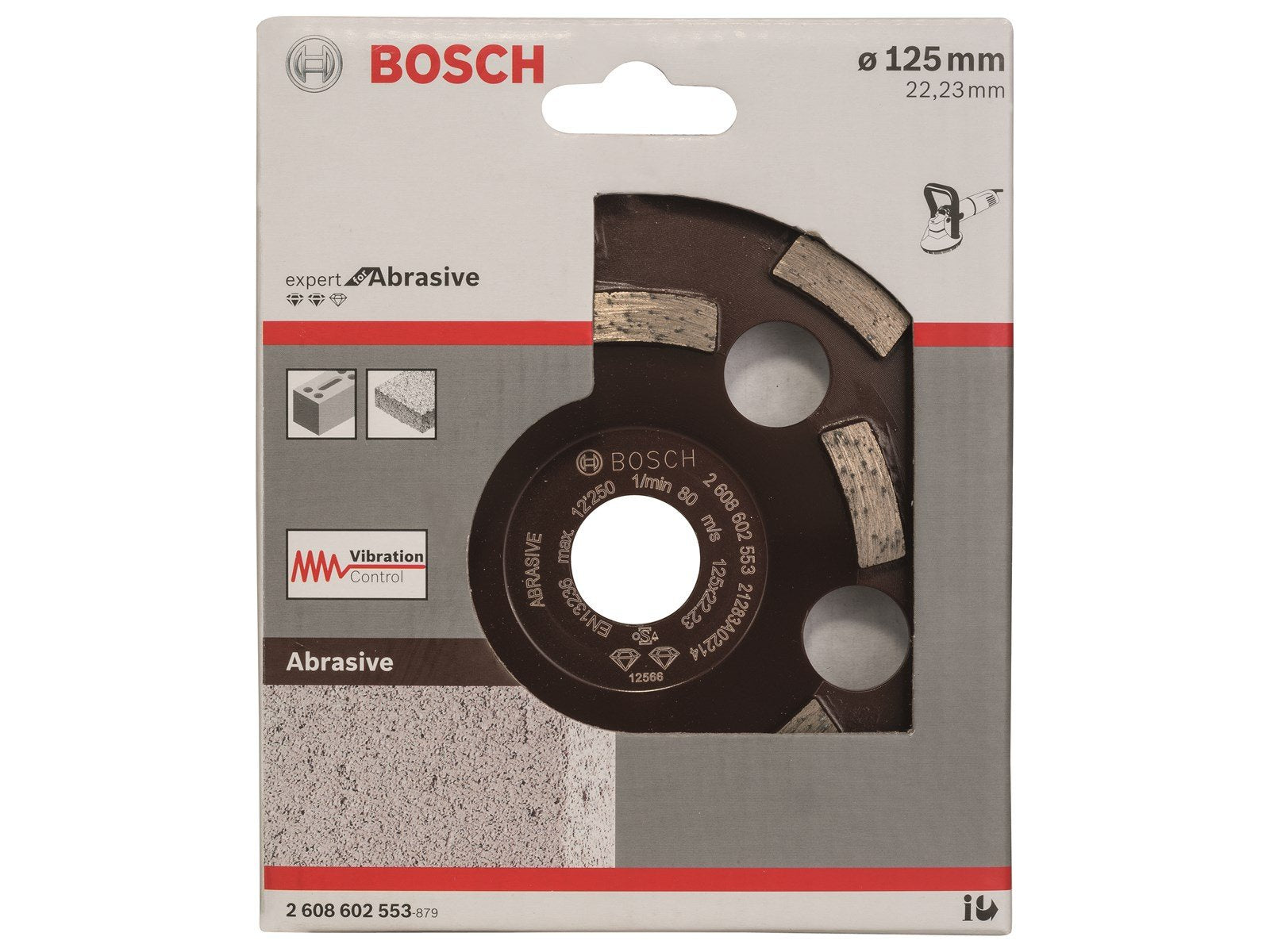 Bosch DIAMANTKOPSKIVE ABRASIVE 125X22.2MM