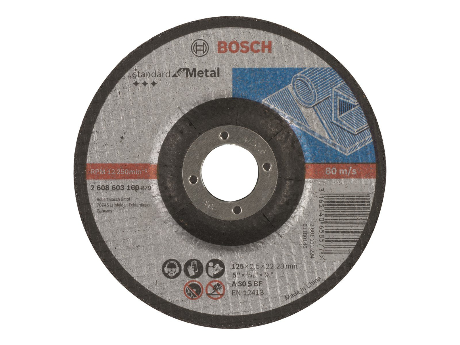 Bosch SKÆRESKIVE METAL 125X2.5MM KRØP STD