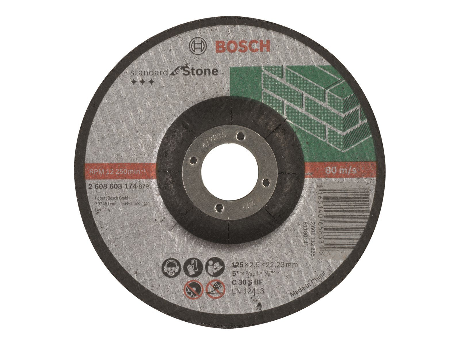 Bosch SKÆRESKIVE STEN 125X2.5MM KRØP STD