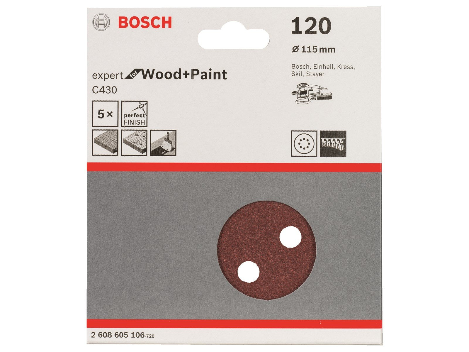 Bosch SLIBEBLAD 115 RØK120/5ST