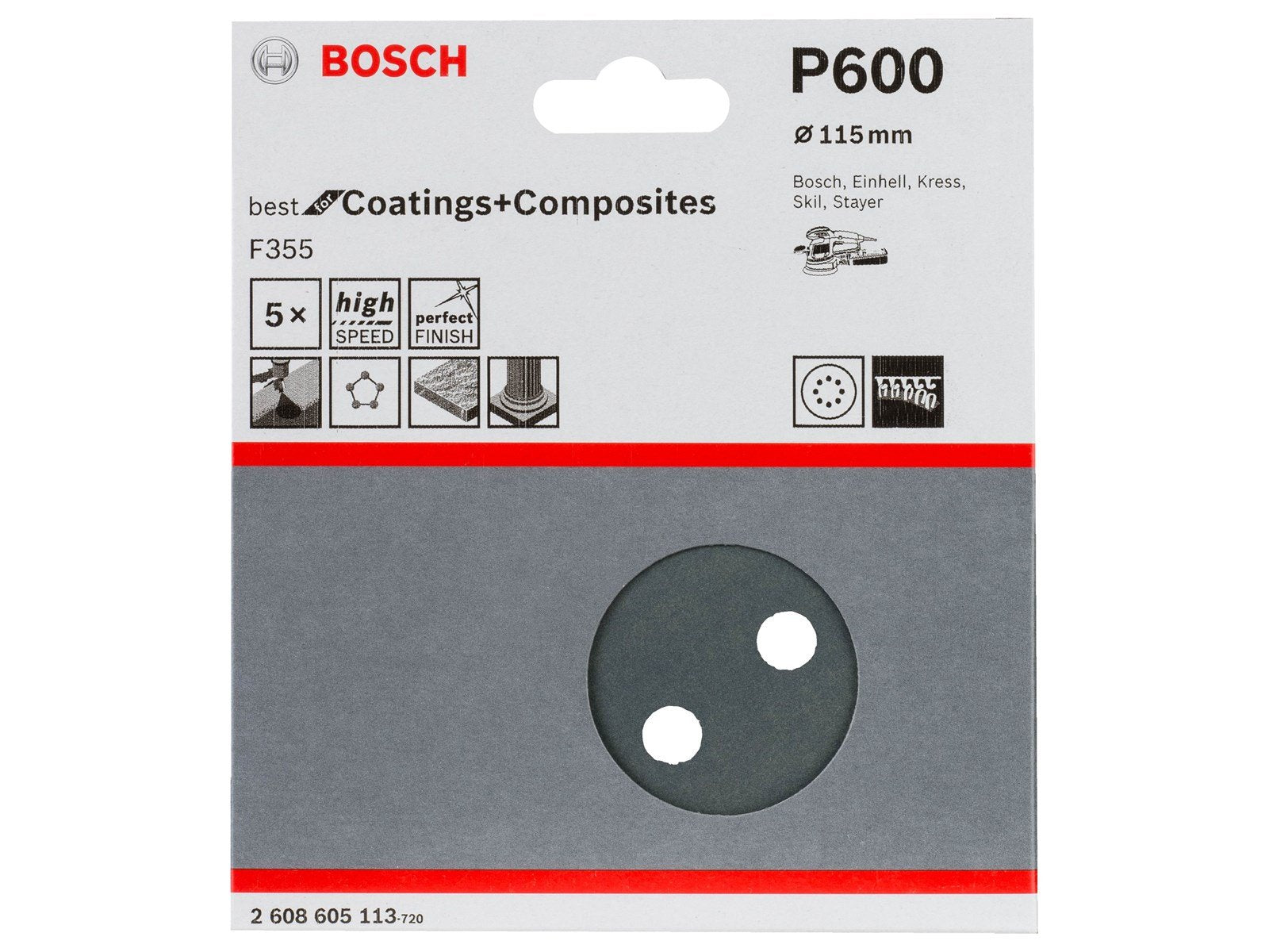 Bosch SLIBEBLAD 115 SIC K600/5